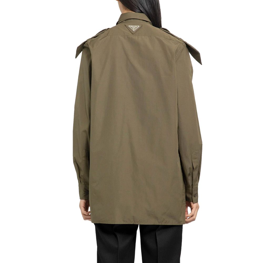 Bicolor Cotton Dress Shirt