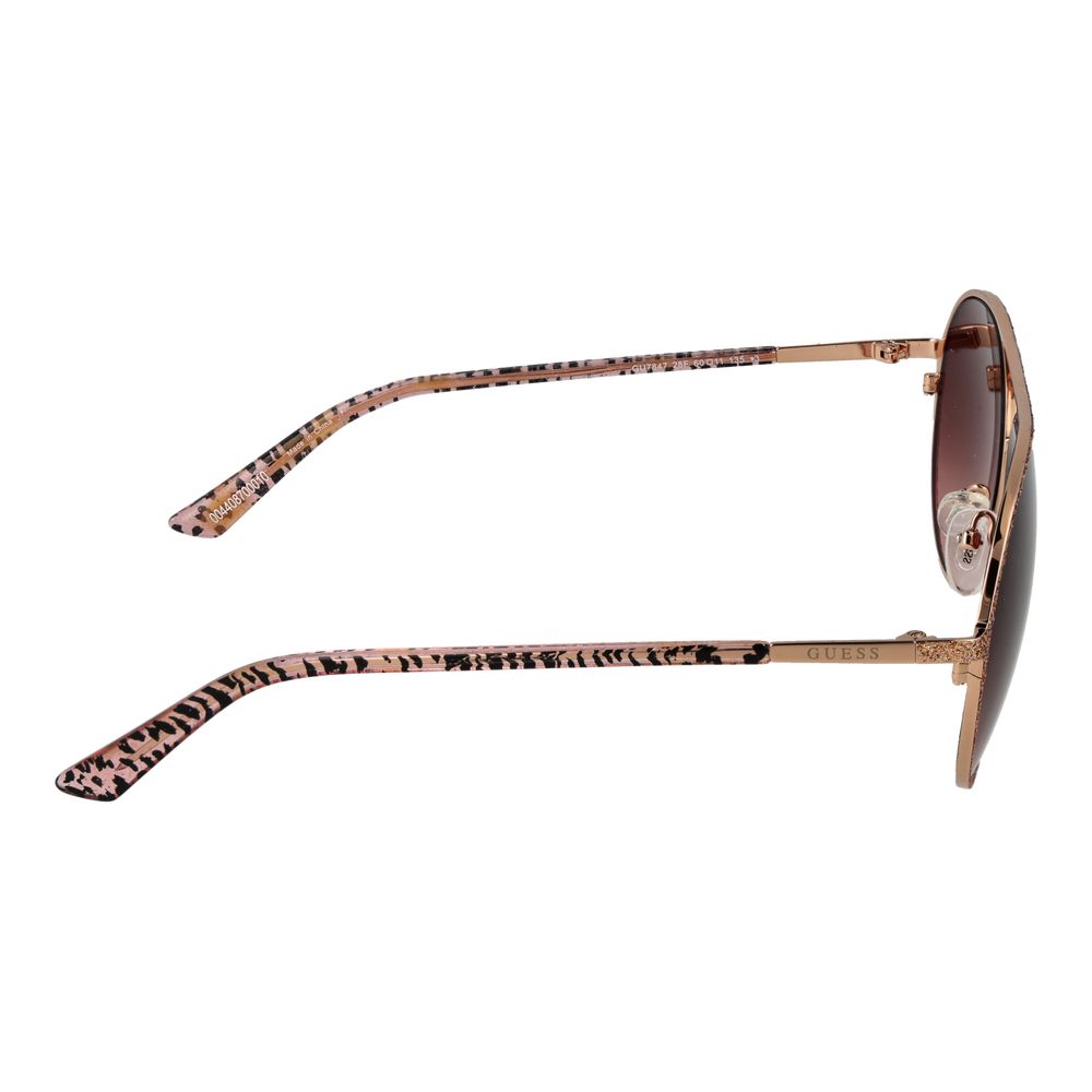 Rose Gold Metal Sunglasses