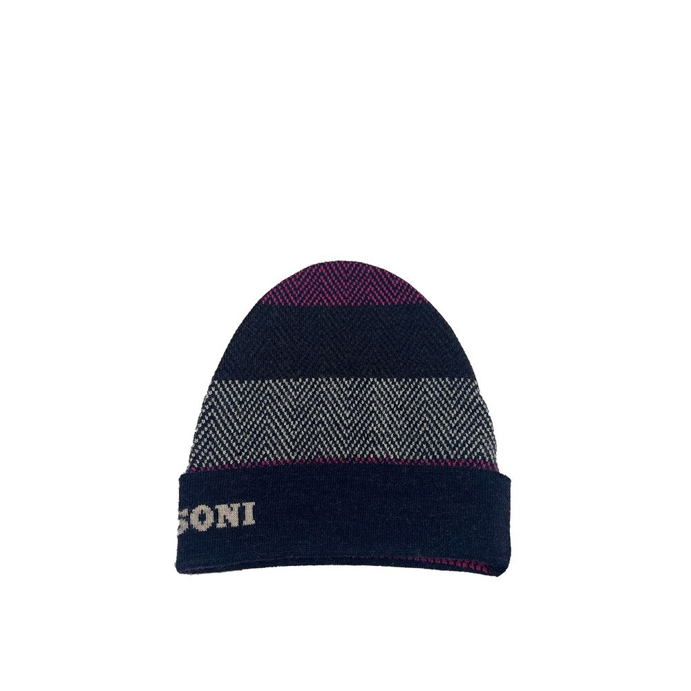 Blue Wool Beanie