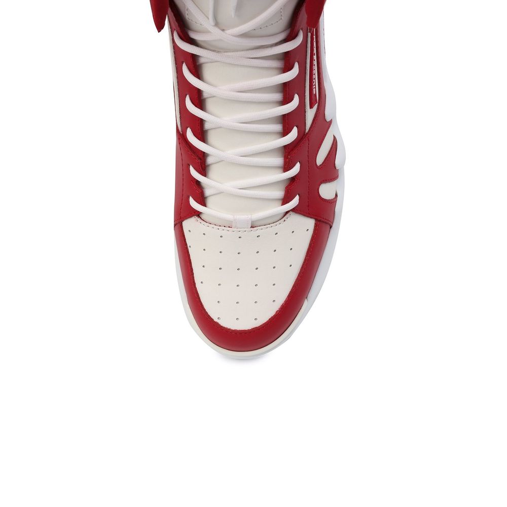 Multicolor Calfskin High Top Sneakers