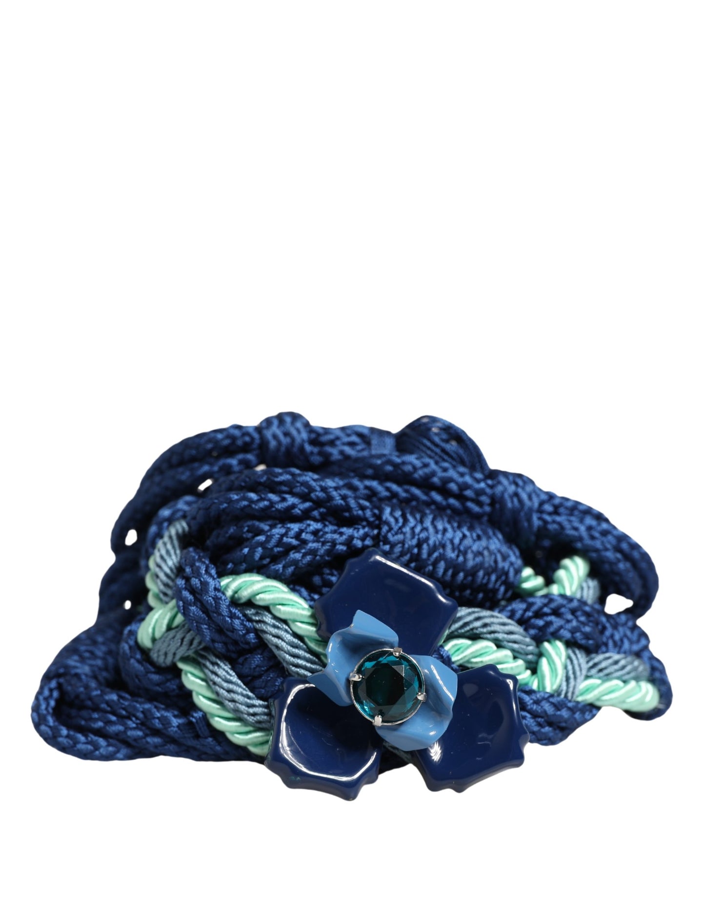 Multicolor Twisted Rope Chain Buckle Waist Belt