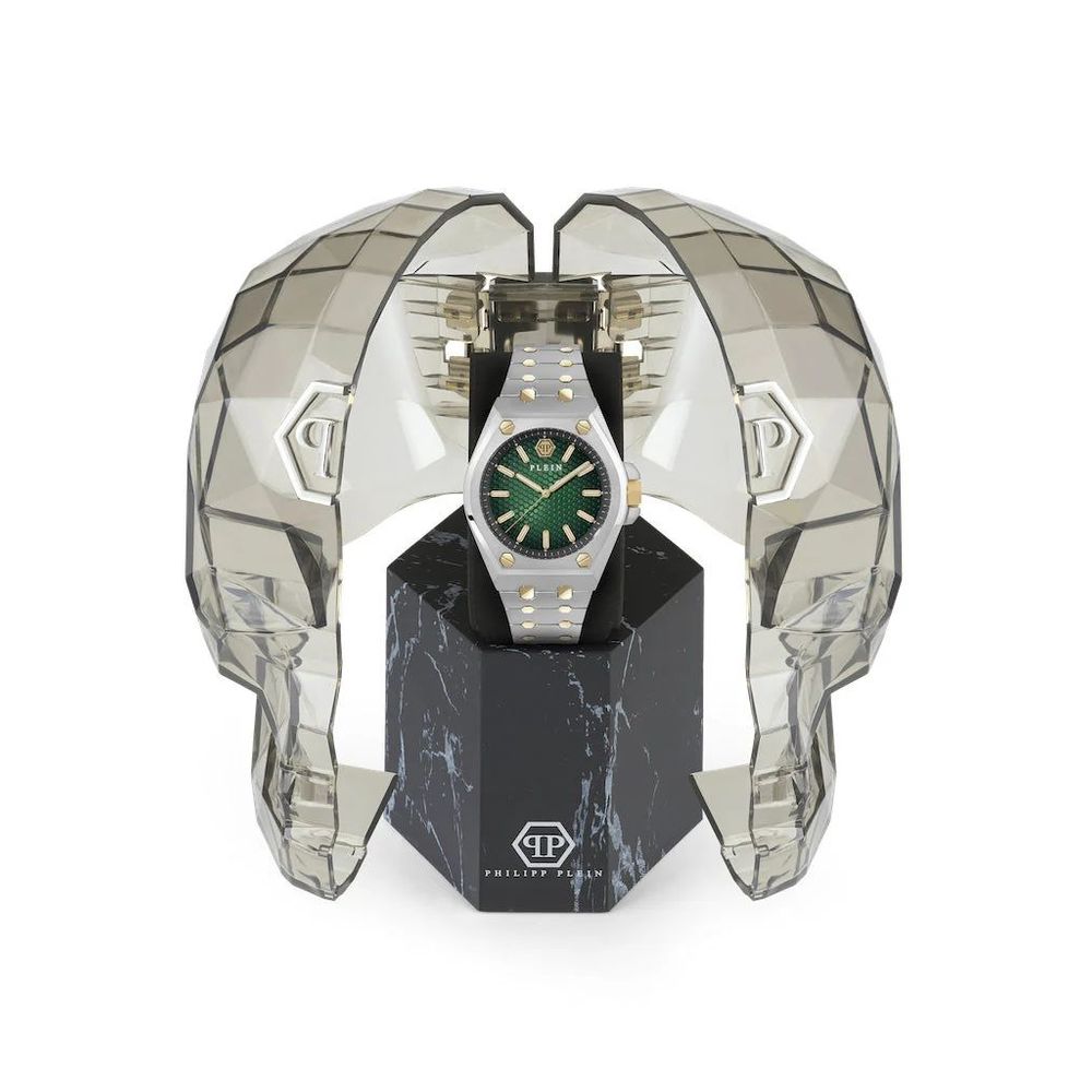 Gray Stainless Steel Dress Watch