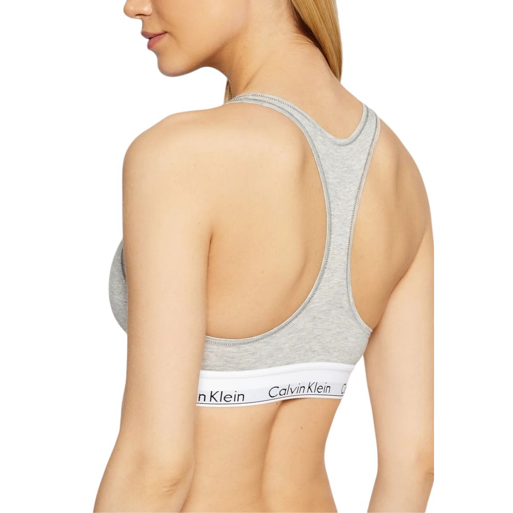 Gray Cotton Bra