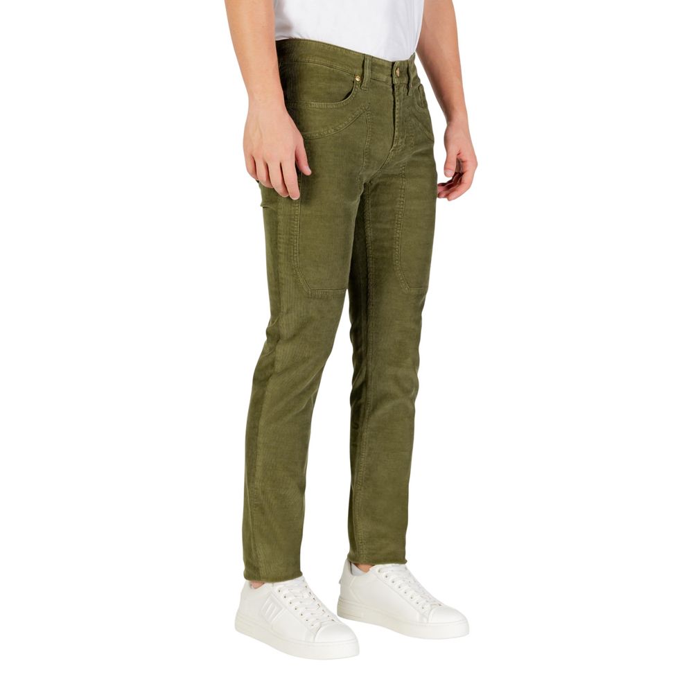 Green Cotton Skinny Jeans