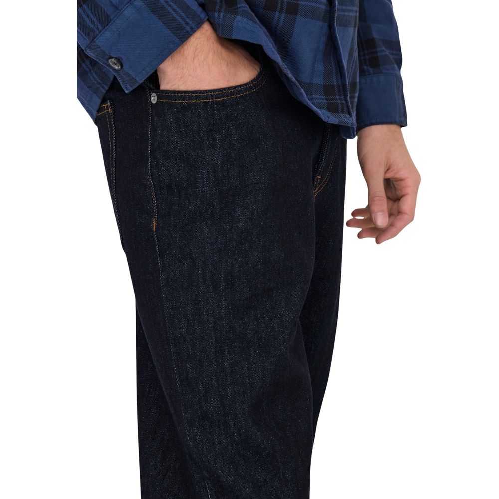 Blue Recycled Cotton Slim Fit Jeans