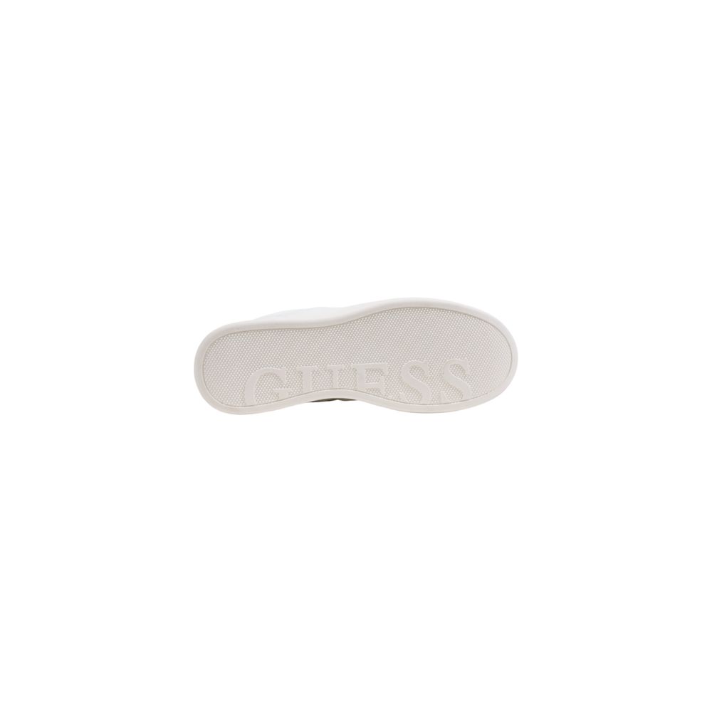 White Polyethylene Platform Sneakers