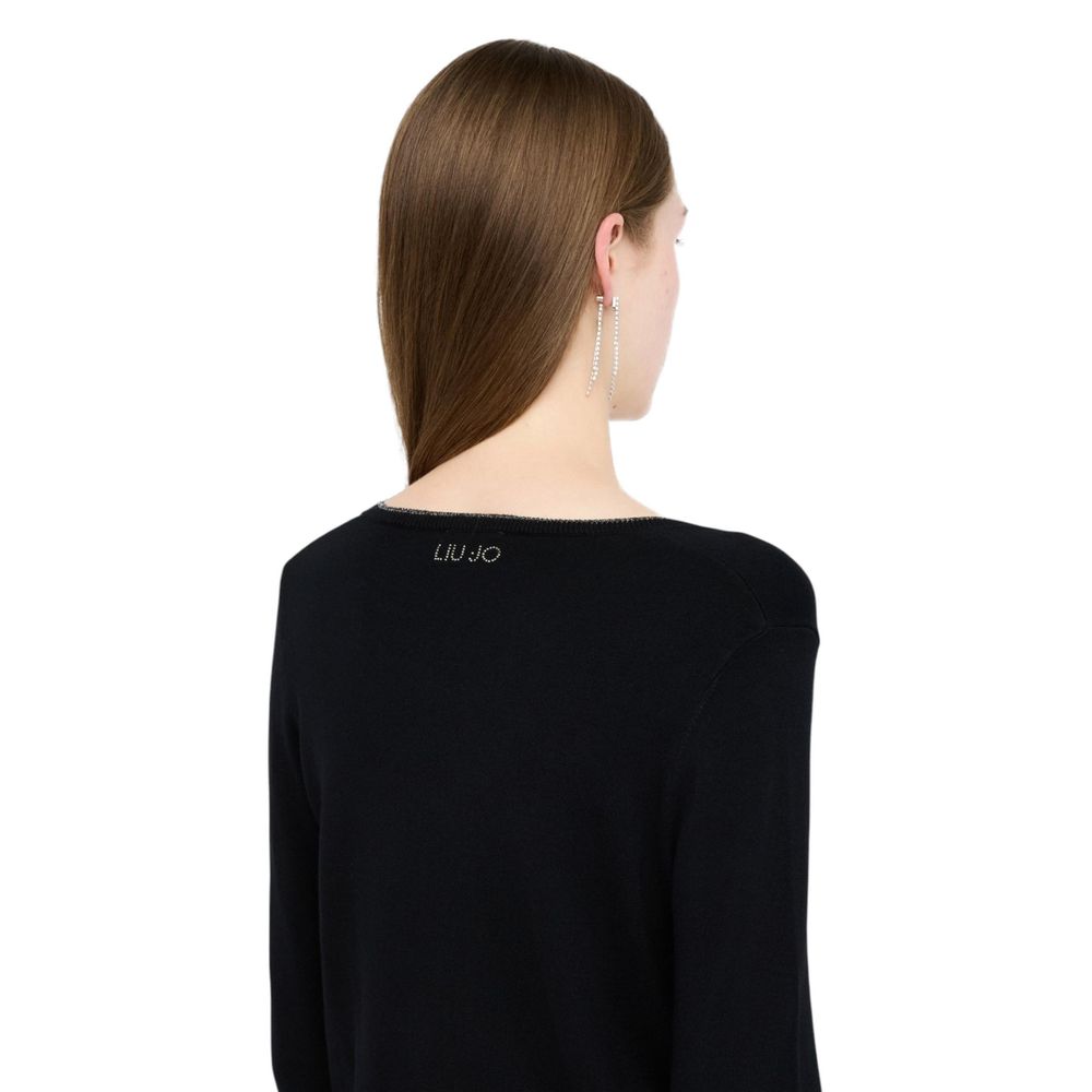 Black Textile Cardigan