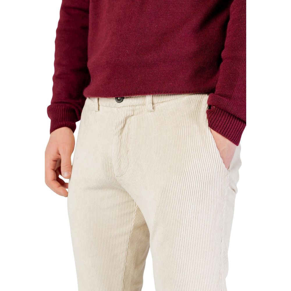 Beige Cotton Pants