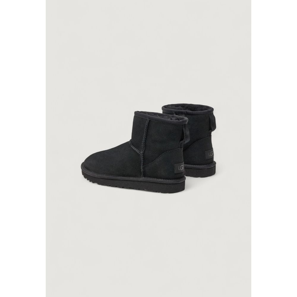 Black Suede Leather Ankle Boots