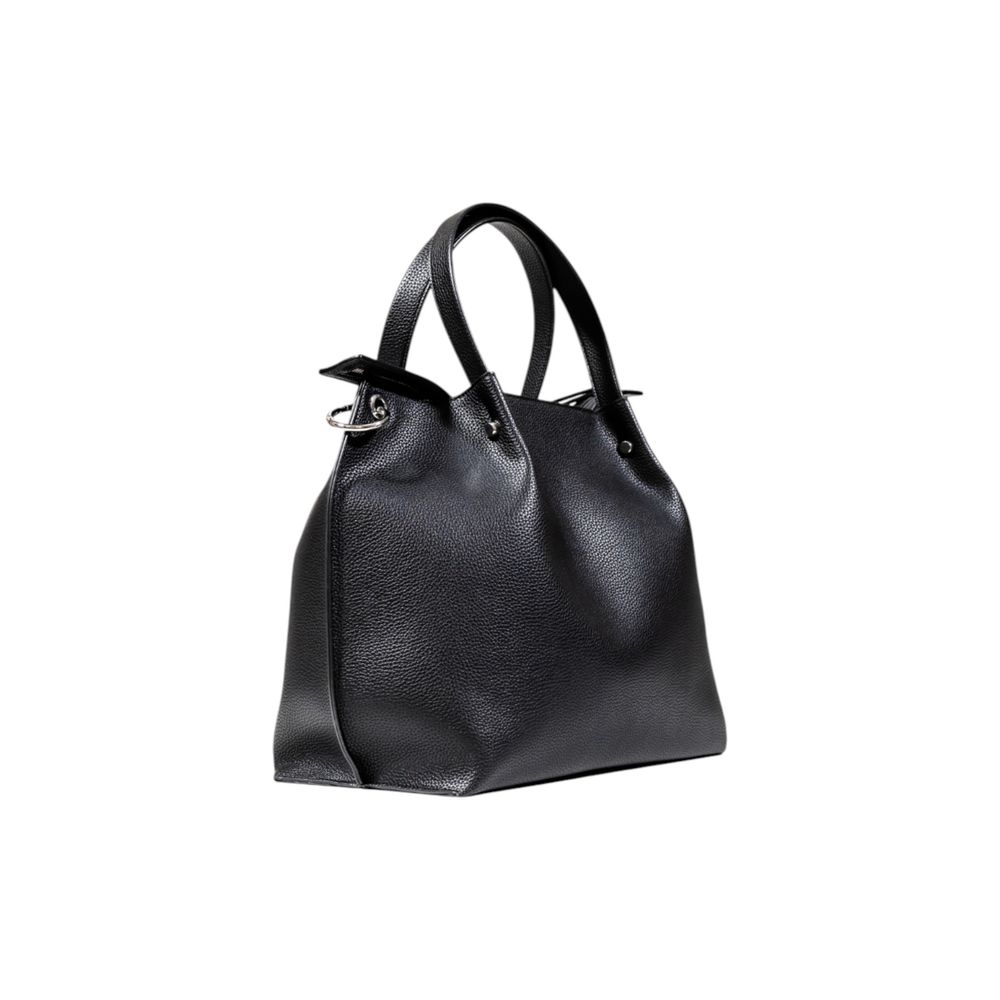 Black Polyester Handbag