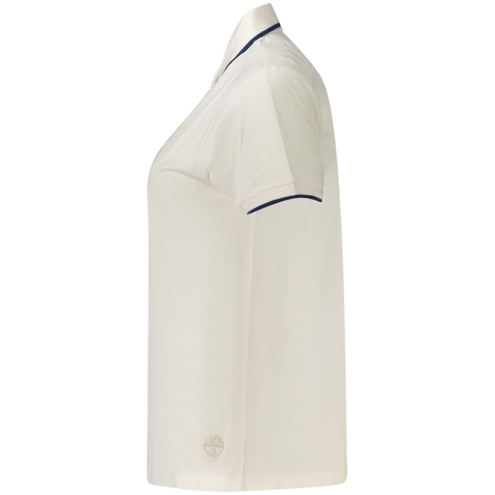 White Cotton Polo Shirt