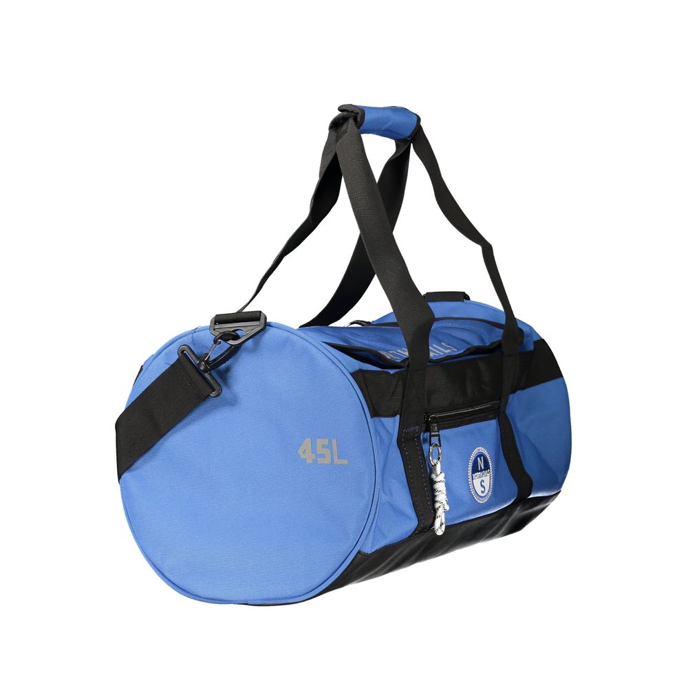 Blue Polyester Handbag