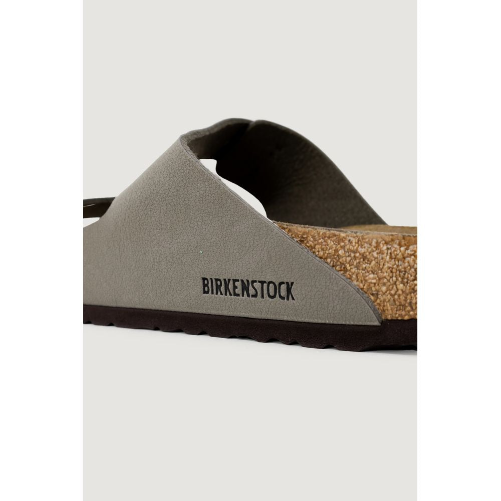 Gray Synthetic Flat Sandals
