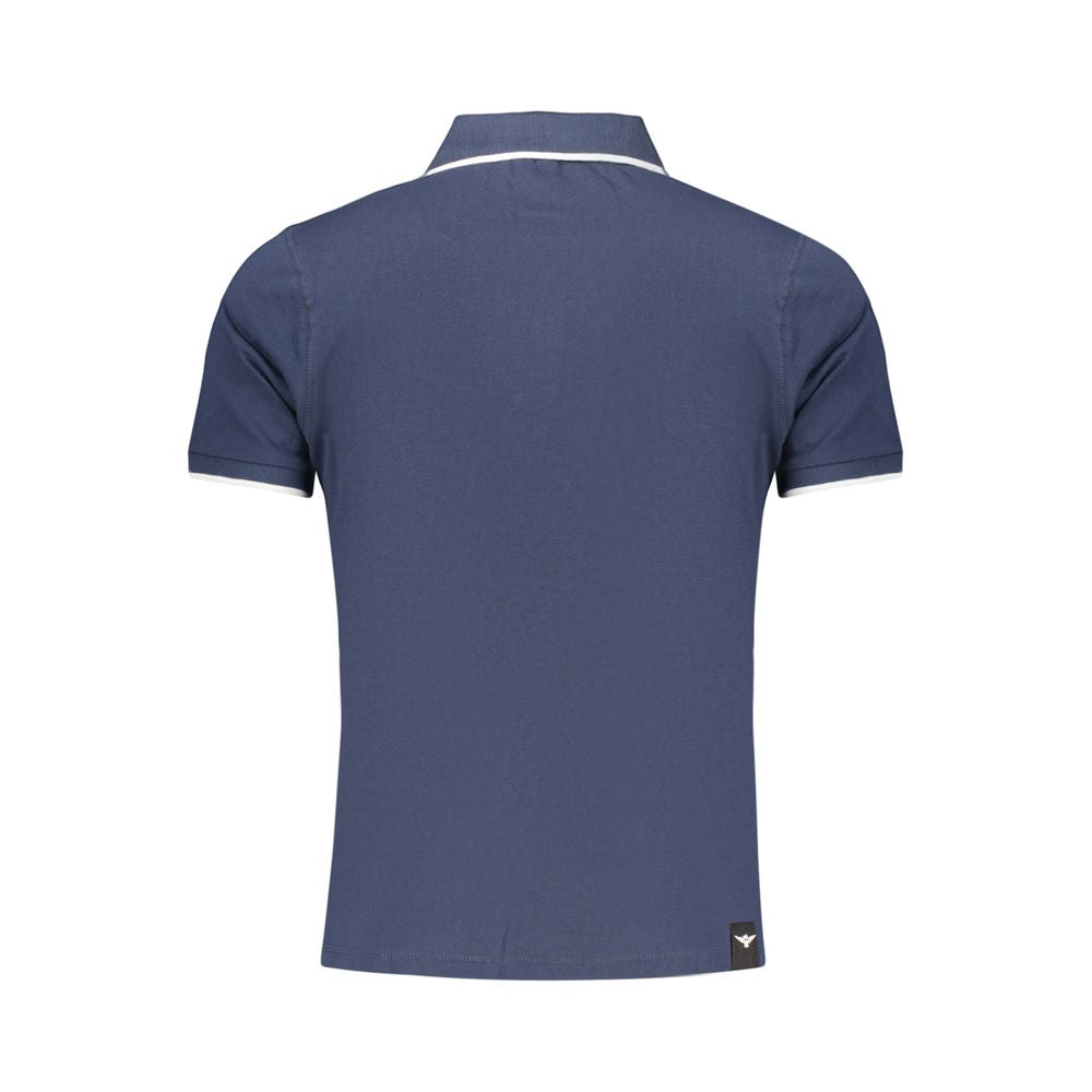 Blue Cotton Polo Shirt