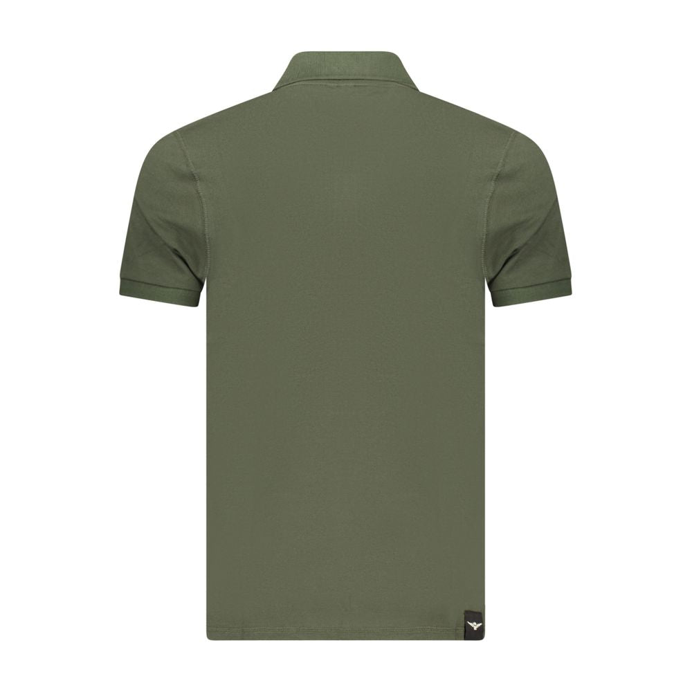 Green Cotton Polo Shirt