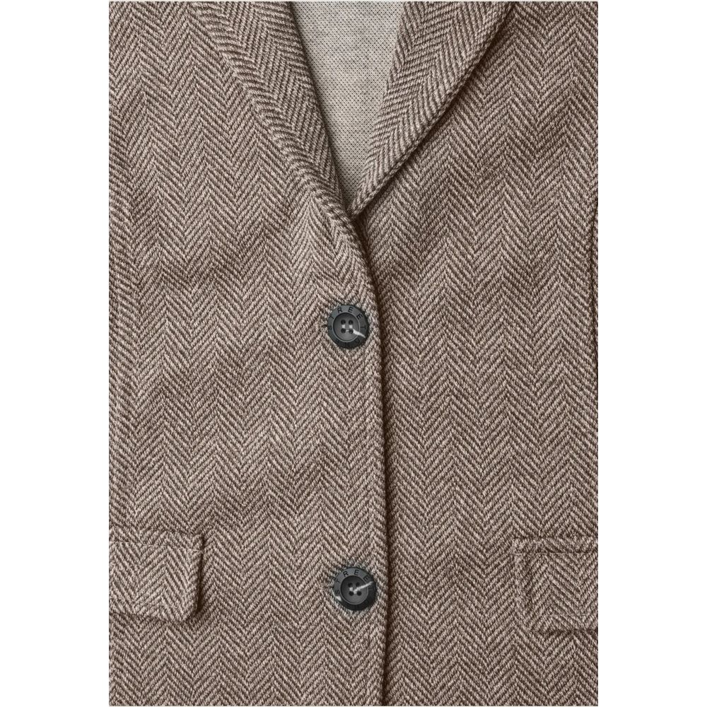 Brown Polyester Blazer