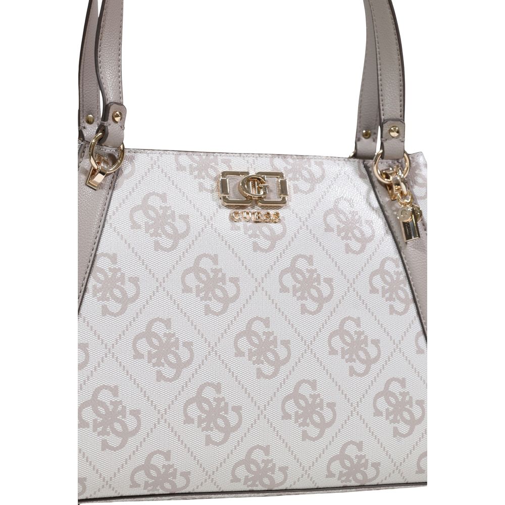 Beige Polyethylene Handbag