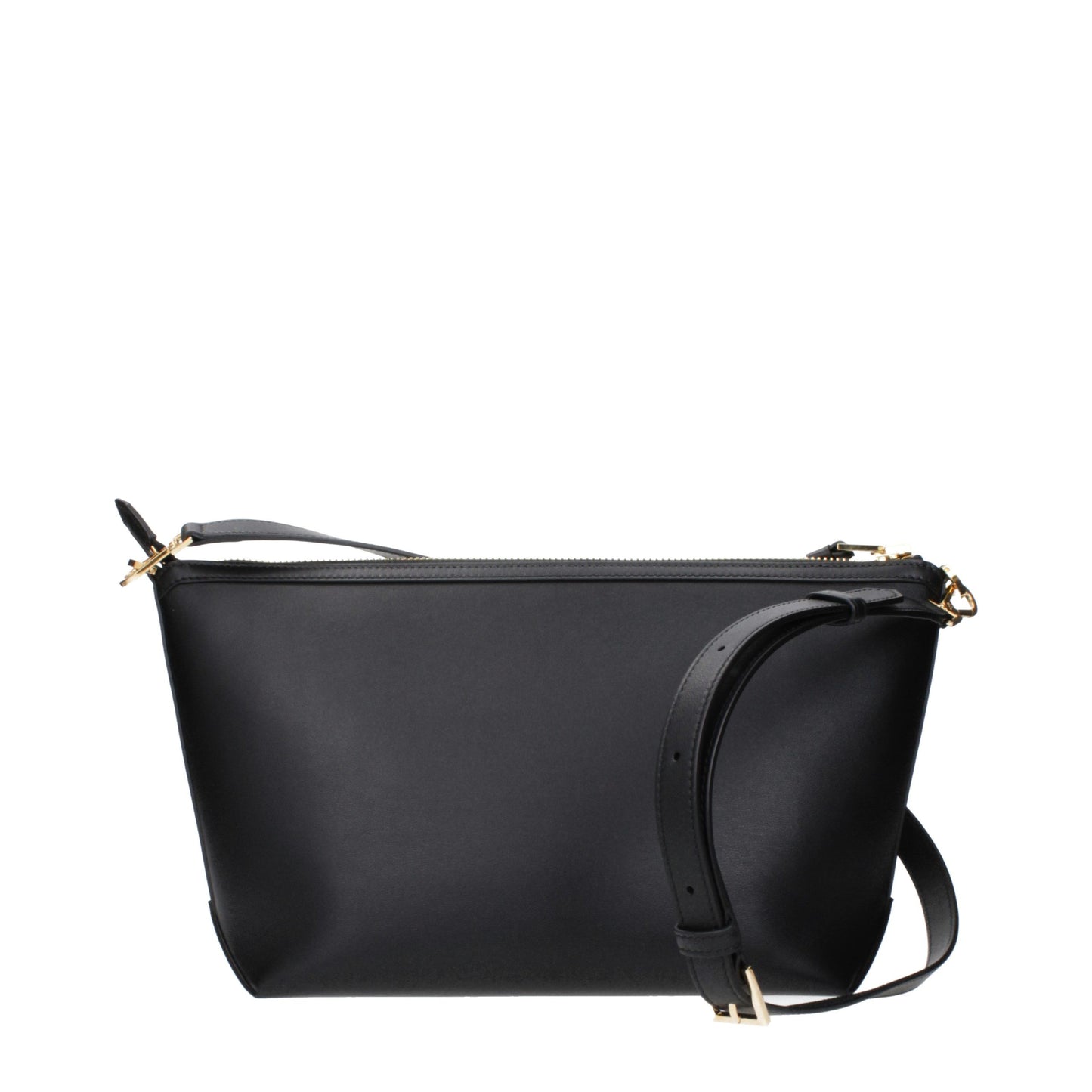 Black Leather Crossbody Bag
