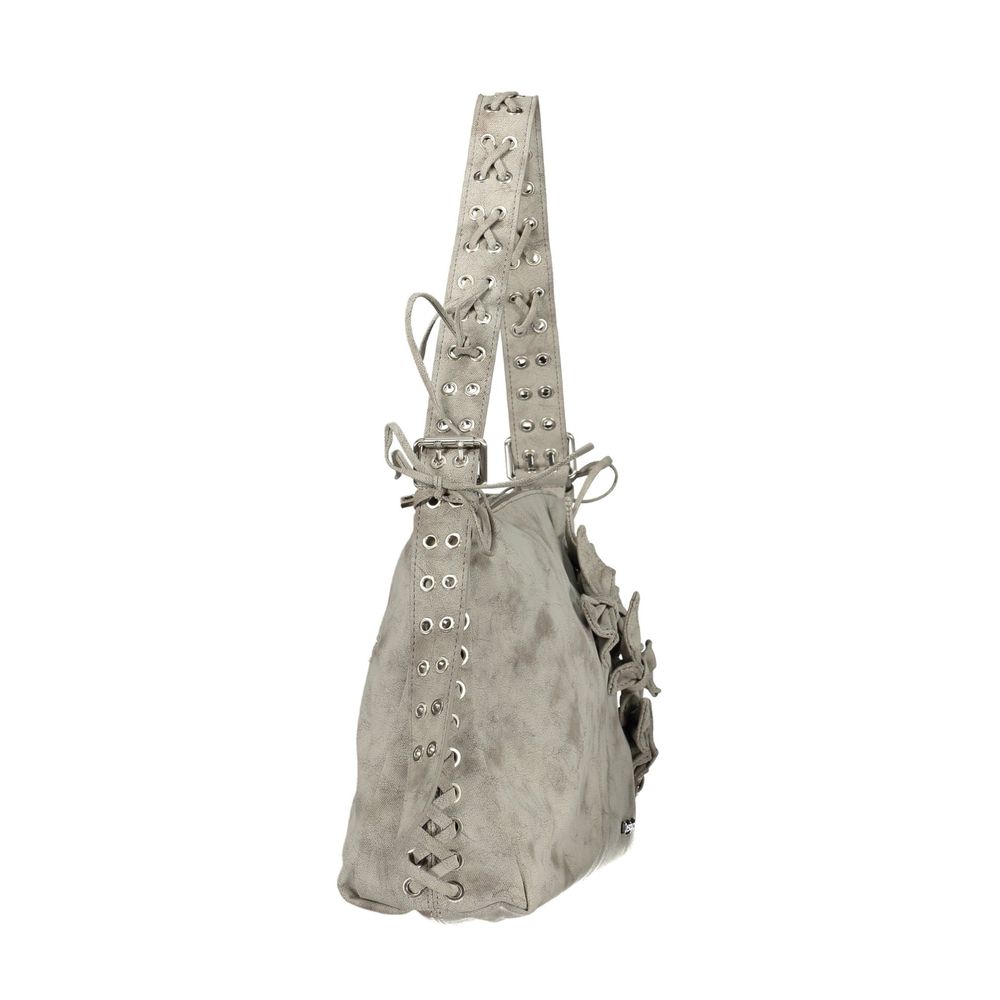 Gray Polyethylene Handbag