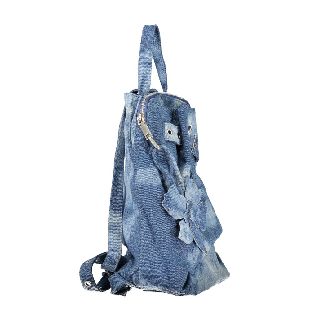Blue Cotton Backpack