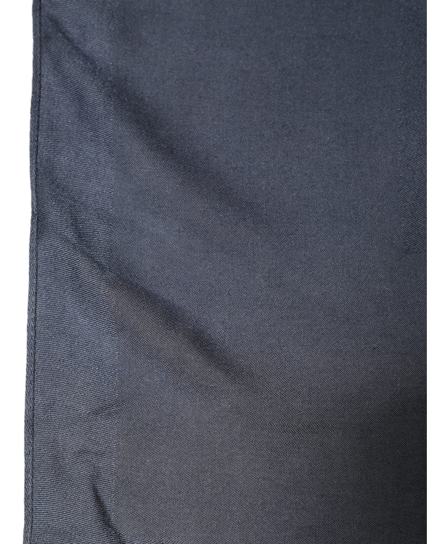 Dark Blue Modal Frayed Edge Lace Stole Scarf