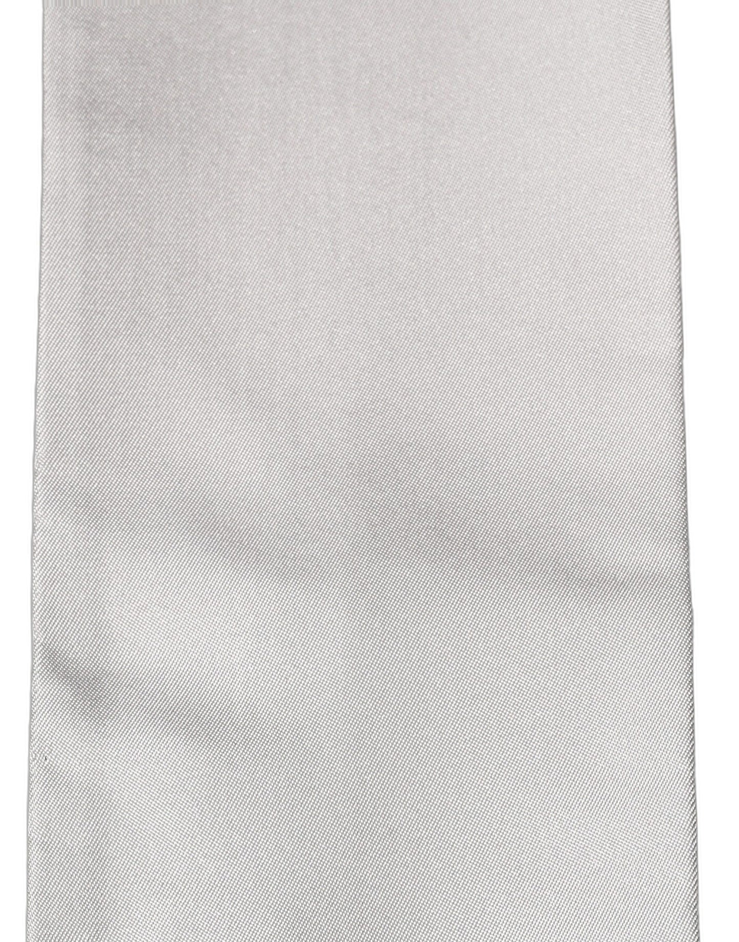 Light Gray Satin Silk Fringed Lace Stole Scarf