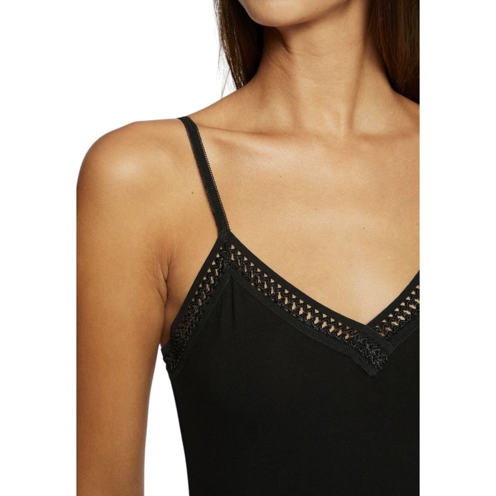 Black Viscose Tank Tops