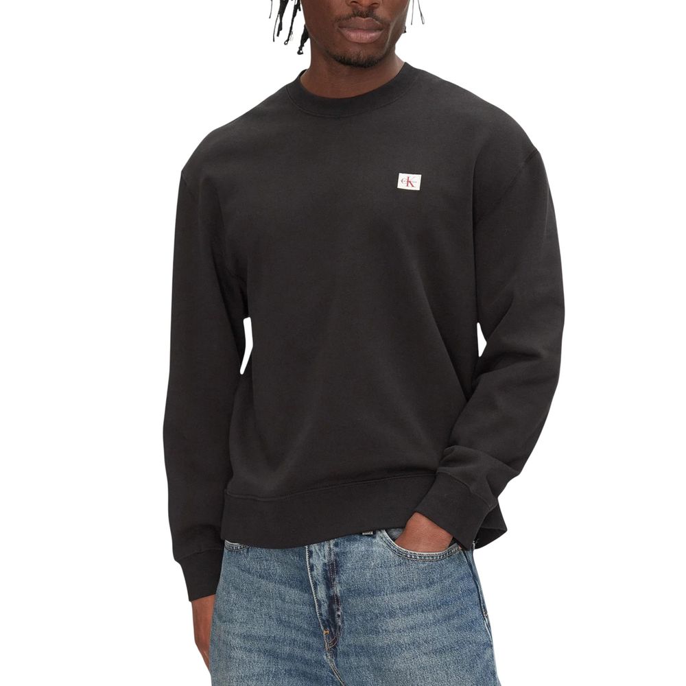 Black Cotton Sweatshirt
