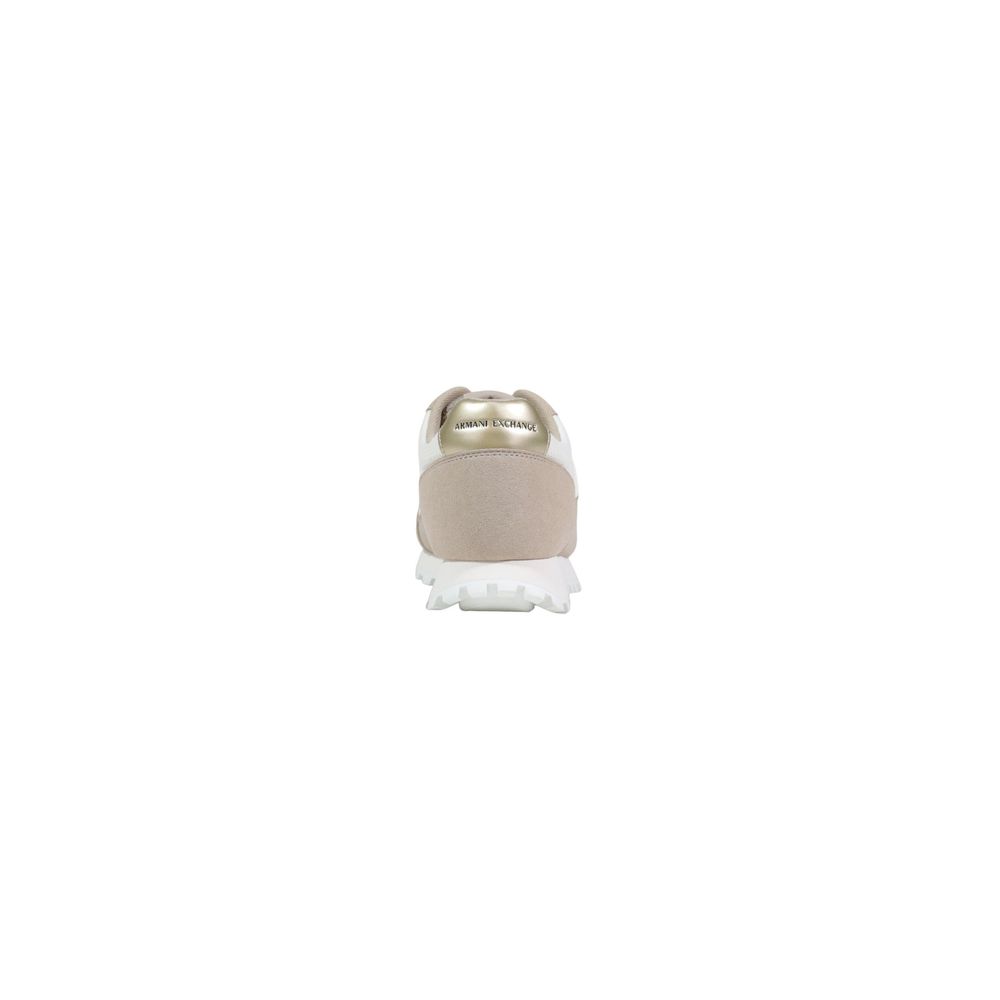 Beige Polyester Athletic Sneakers