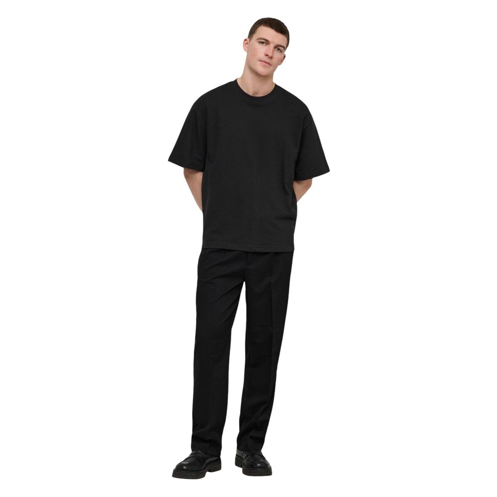 Black Cotton T-Shirt