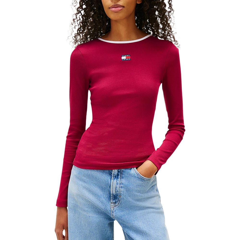 Bordeaux Recycled Cotton Long Sleeve T-Shirt