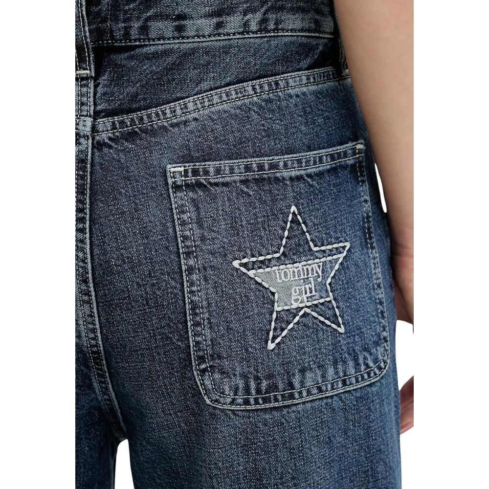 Blue Cotton Mom Jeans