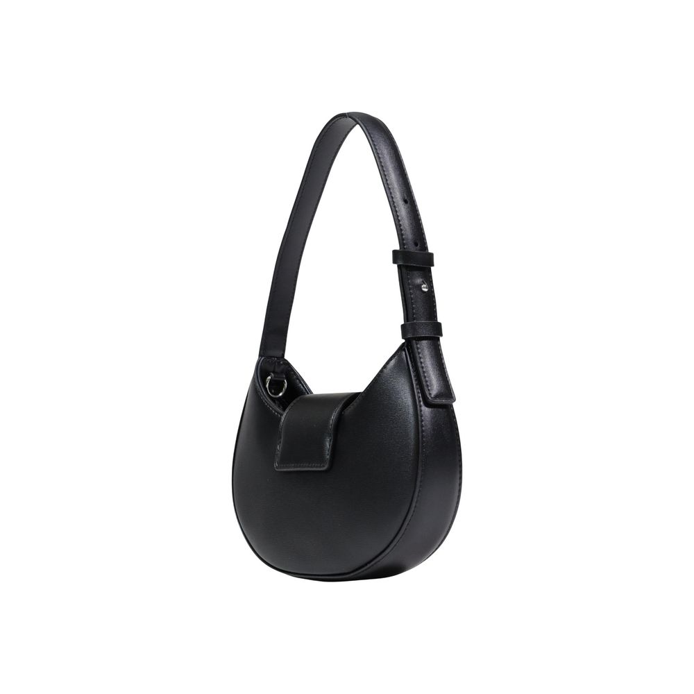Black Polyester Handbag
