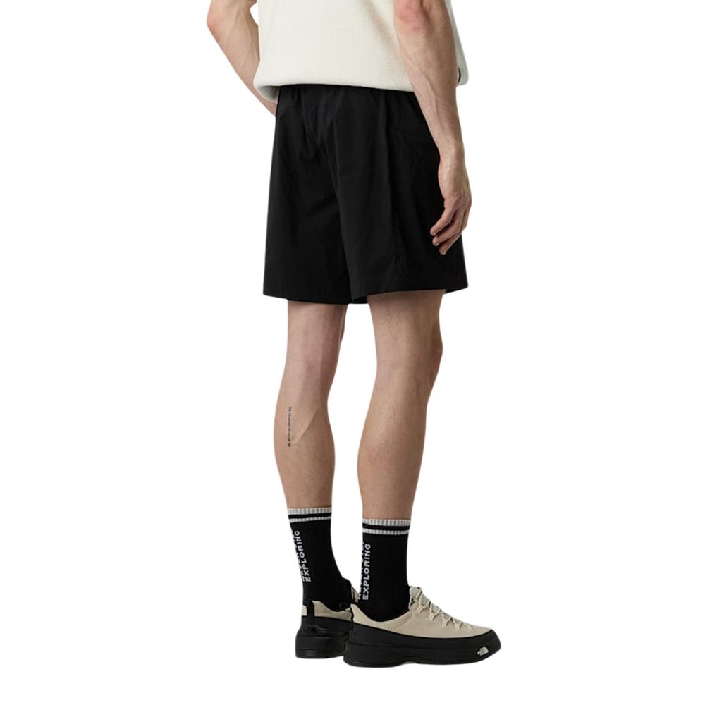 Black Recycled Polyester Bermuda Shorts