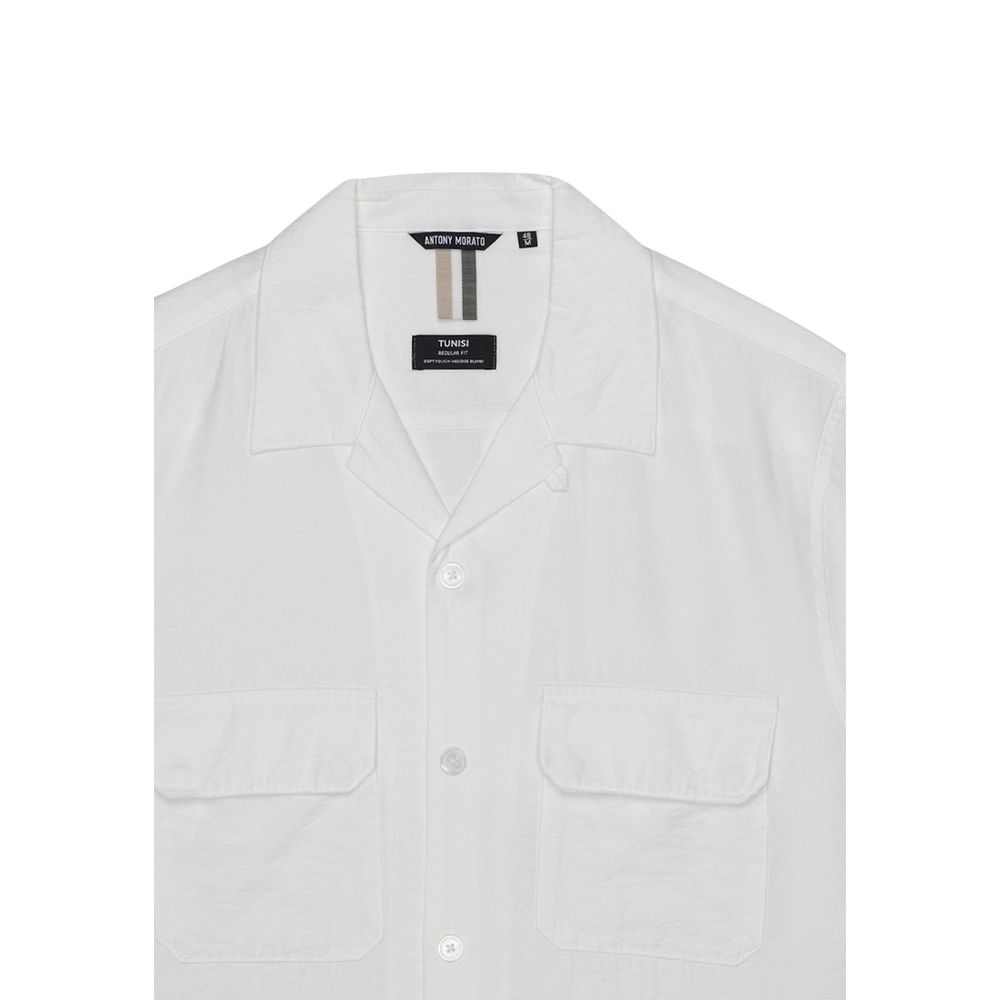 Beige Viscose Shortsleeve Shirt