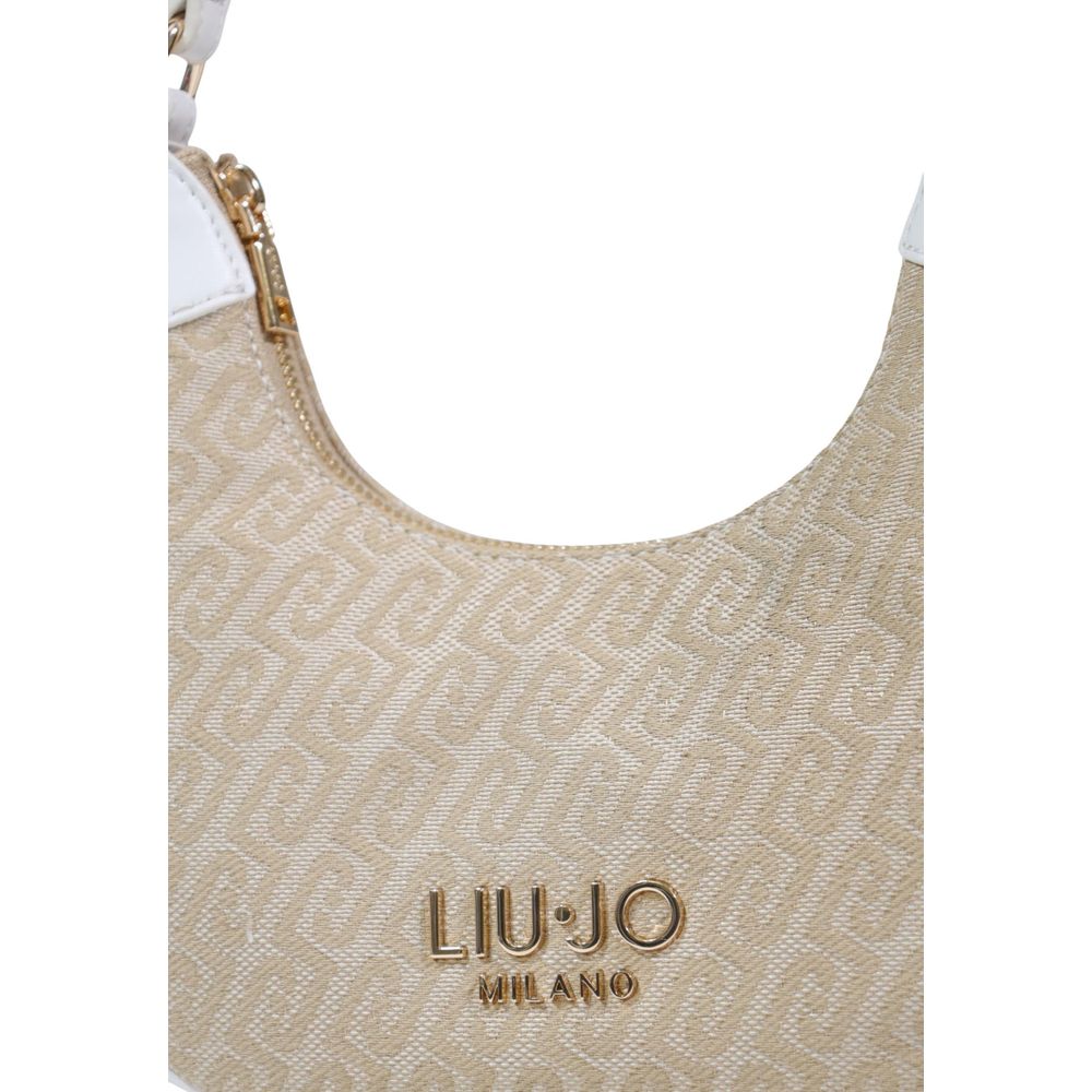 Beige Polyester Handbag