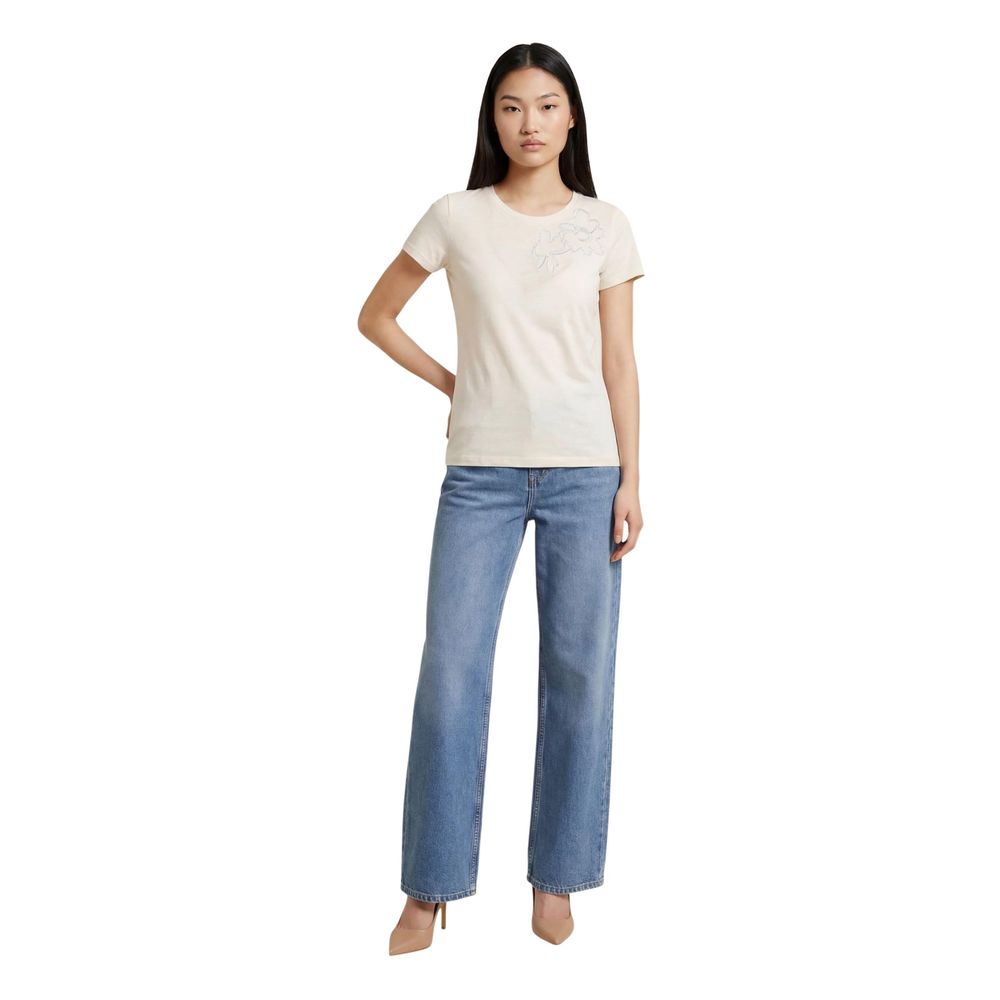 Beige Cotton T-Shirt