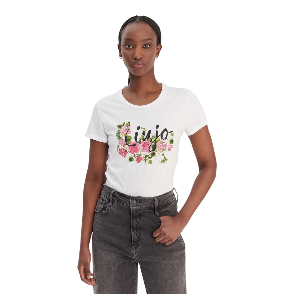 Cream Cotton T-Shirt