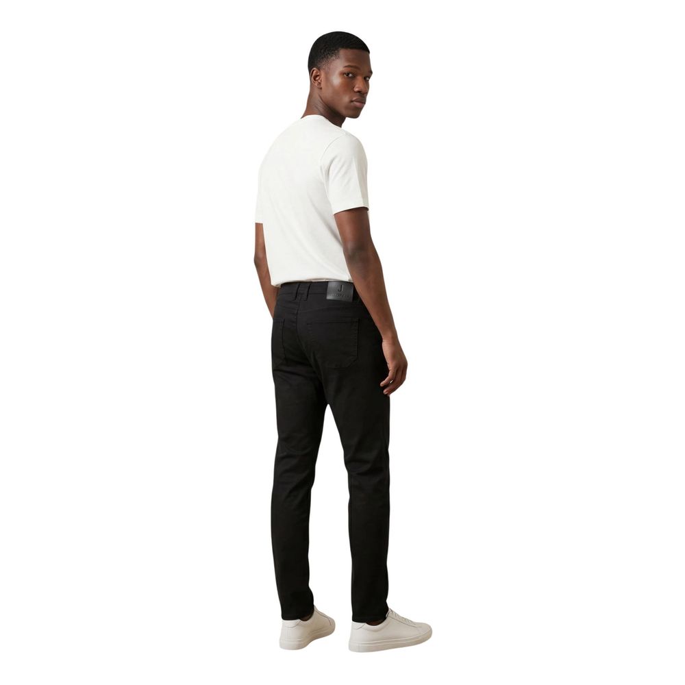 Blue Elastane Skinny Pants