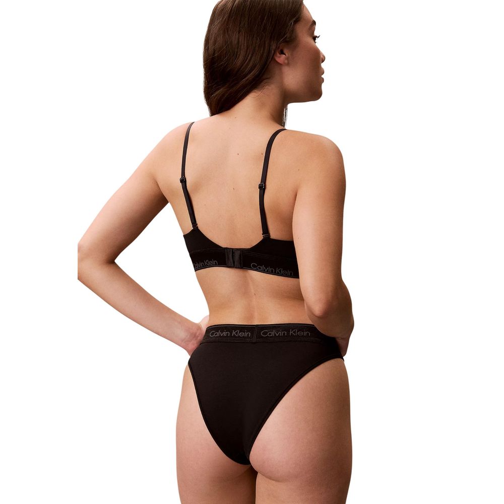 Black Cotton Bra