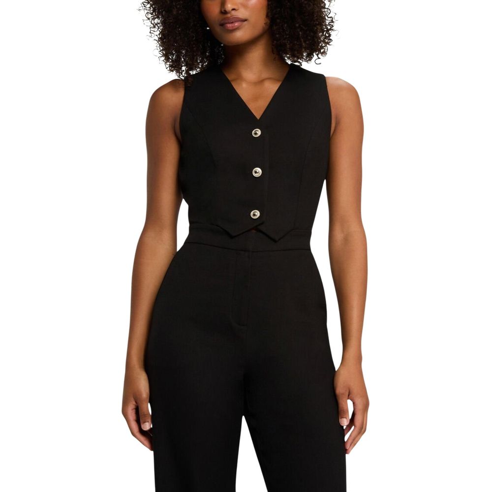 Black Polyester Jumpsuit