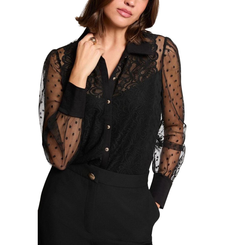 Black Polyester Sweater