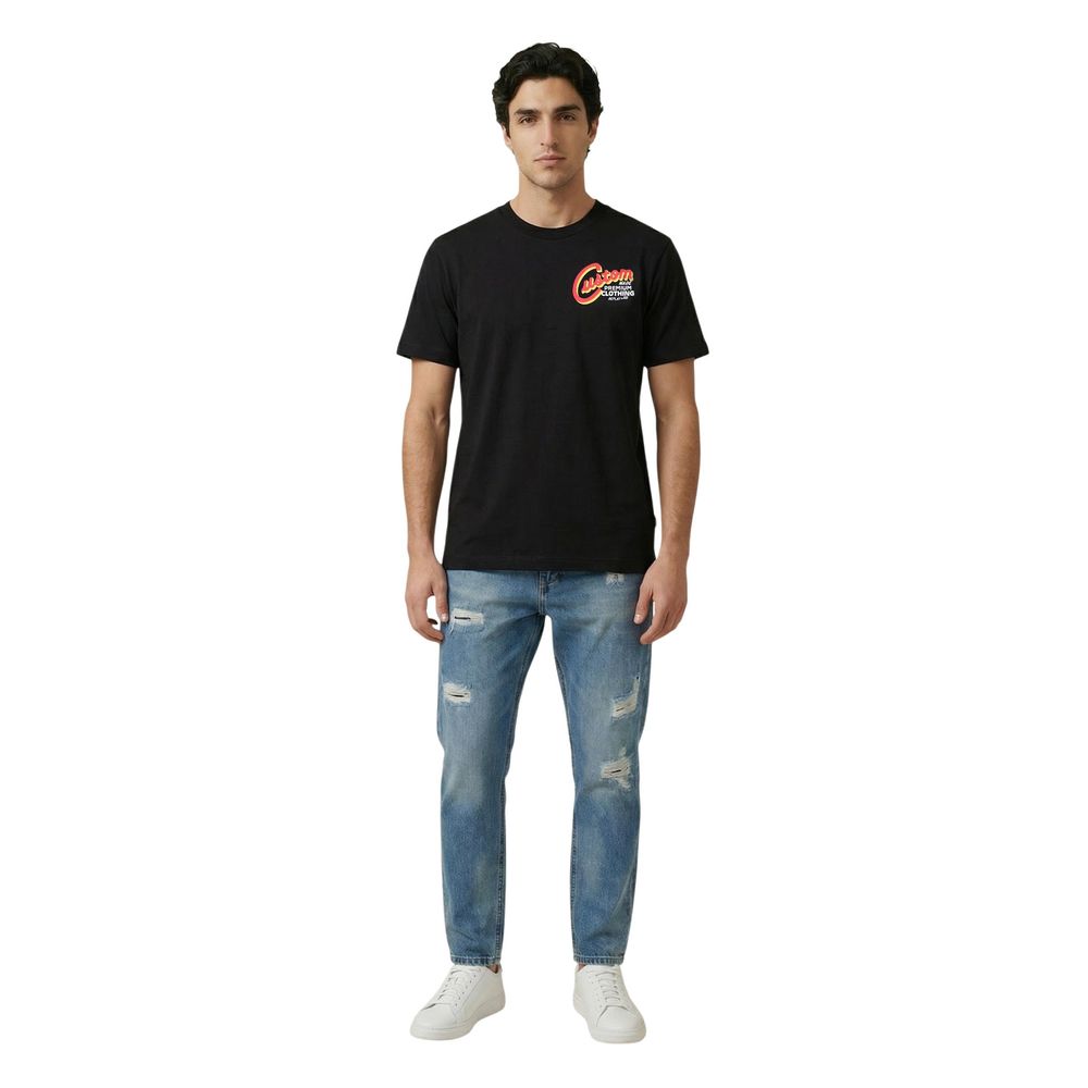 Black Cotton T-Shirt