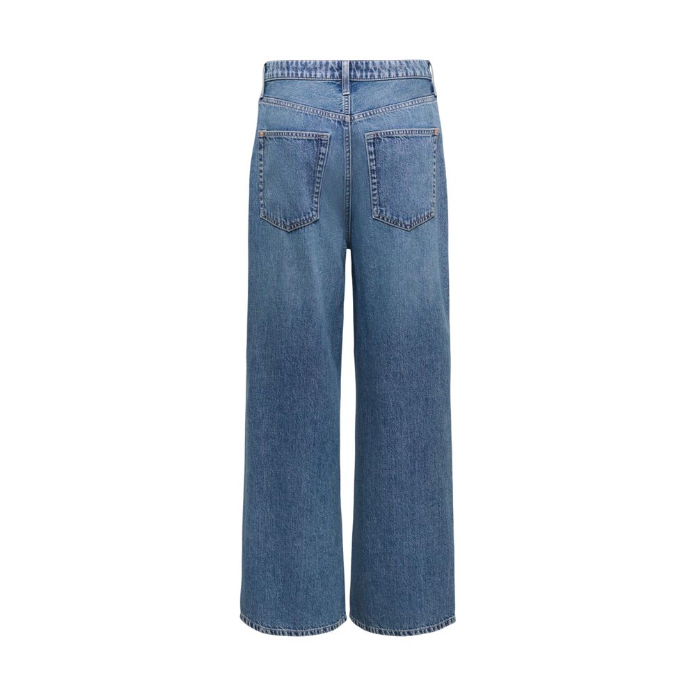 Blue Cotton Relaxed Fit Jeans
