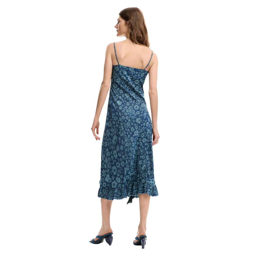 Blue Lyocell Long Dress
