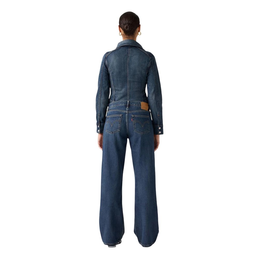 Blue Cotton Mom Jeans