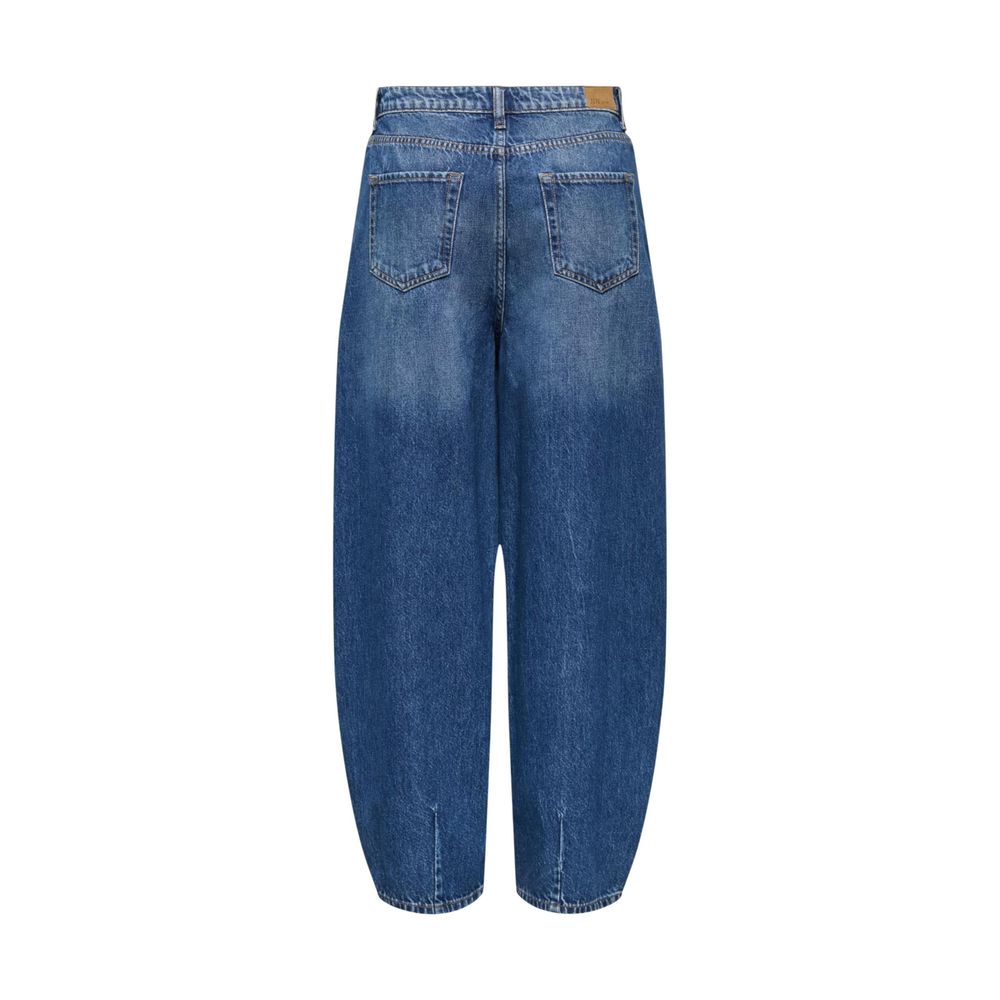 Blue Cotton Mom Jeans