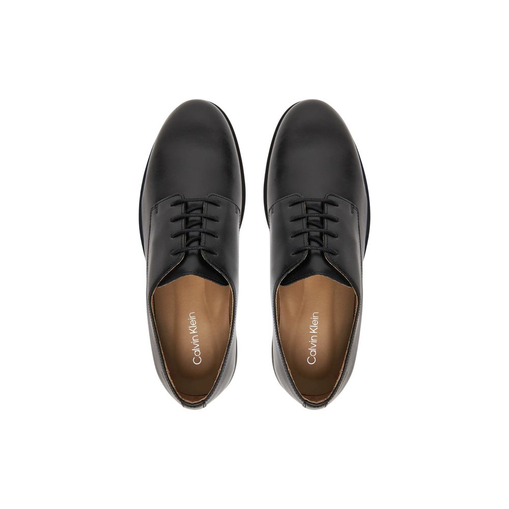 Black Leather Oxfords And Derbies