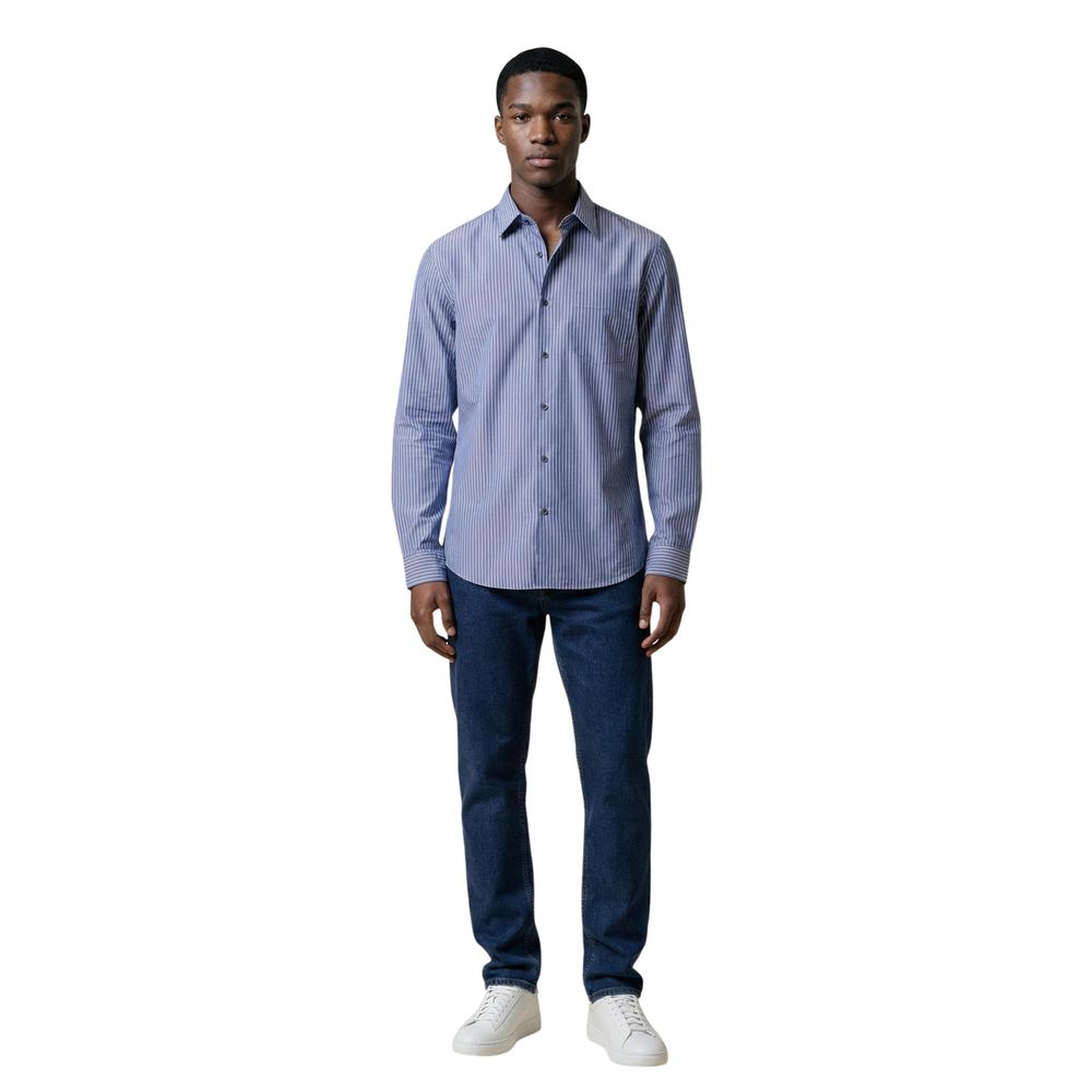 Bicolor Cotton Dress Shirt