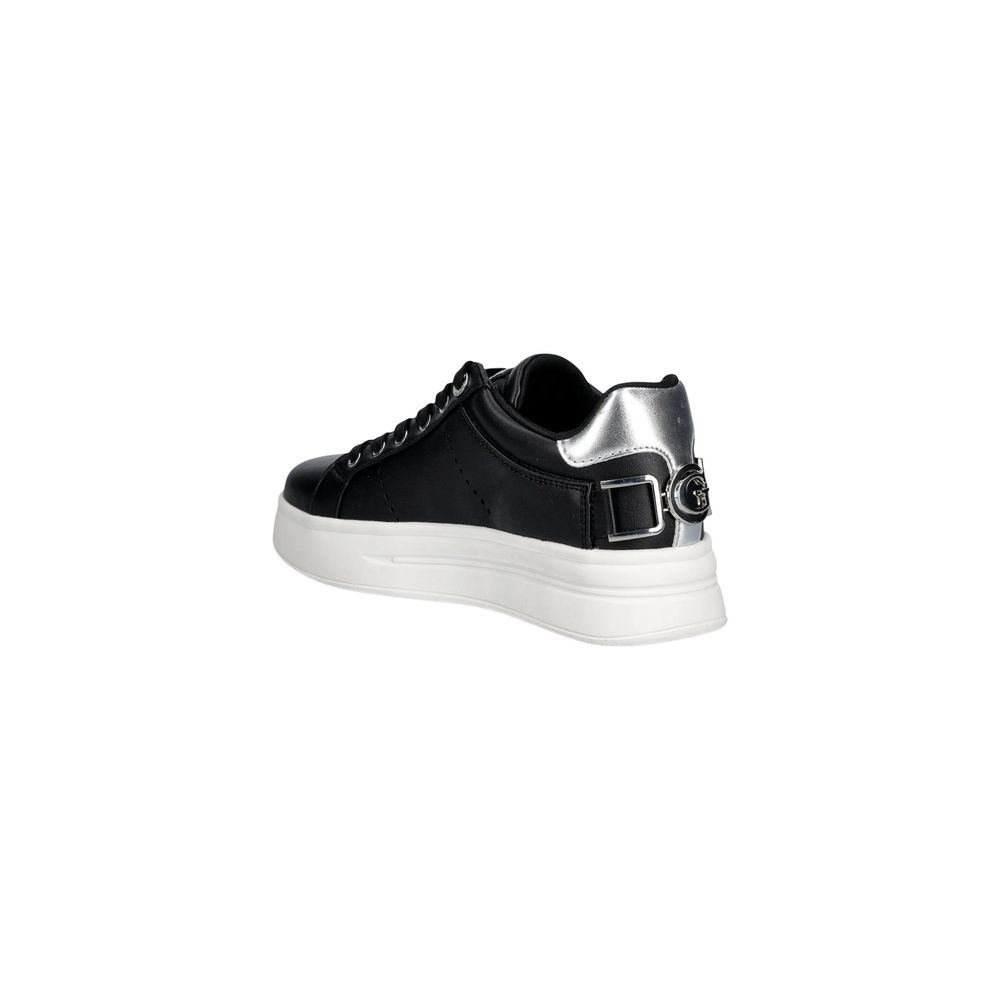 Black Polyethylene Platform Sneakers